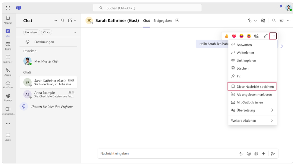 Neue Features in Microsoft Teams