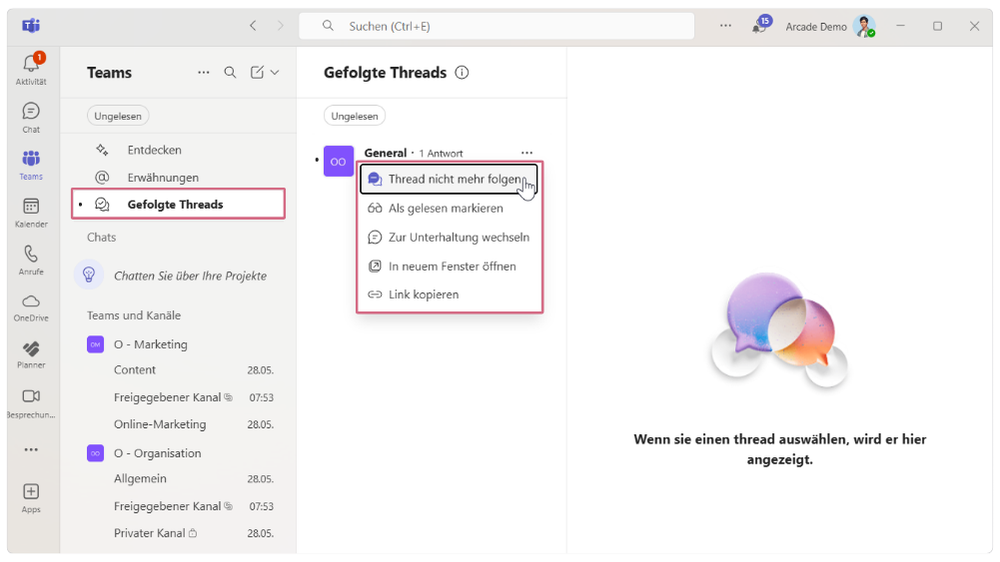 Neue Features in Microsoft Teams