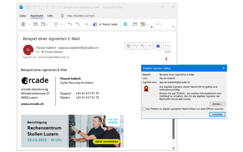 E-Mail Signierung und Verschlüsselung
