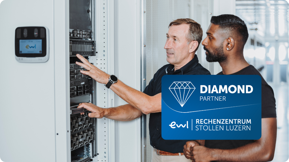arcade ist Diamond Partner vom Rechenzentrum Stollen Luzern